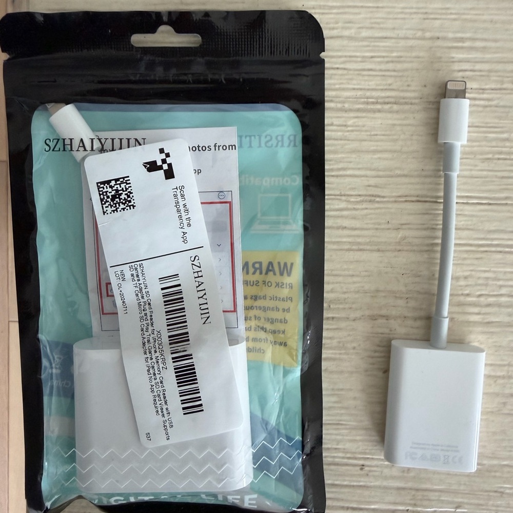 SD Card Readers for iPhone USB Camera Adapter